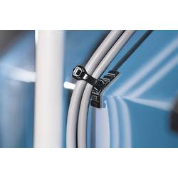 HellermannTyton FMB4APT-I-PA66HS-WH úchytka samolepicí 151-01528 flexibilní podstavec , 4cestný vstup pro provlečení bílá 1 ks