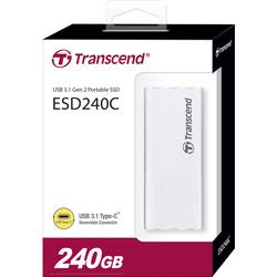 Transcend ESD240C 240 GB, externí SSD disk, USB-C®, stříbrná