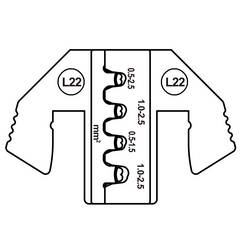 TOOLCRAFT TO-9624939 krimpovací nástavec Zásuvkový ST kontakt 0.5 do 2.5 mm² Vhodné pro značku (kleště) TOOLCRAFT