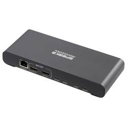 SpeaKa Professional SP-KVM-2P4K 2 porty přepínač KVM šedá (matná)