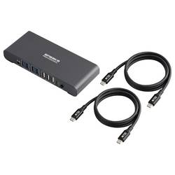 SpeaKa Professional SP-KVM-2P4K 2 porty přepínač KVM šedá (matná)