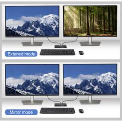 SpeaKa Professional SP-KVM-2P4K 2 porty přepínač KVM šedá (matná)