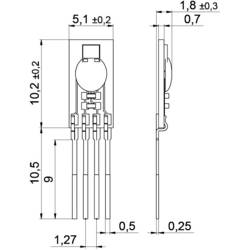IST Sensor Senzor vlhkosti a teplotní senzor 1 ks HYT 271 Měřicí rozsah: 0 - 100 % rF (d x š x v) 10.2 x 5.1 x 1.8 mm