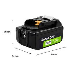 Green Cell GC-PTMA18V3 BL1830 náhradní akumulátor pro elektrické nářadí 18 V 3 Ah Li-Ion