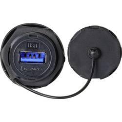 TRU COMPONENTS Vestavná zásuvka USB 3.0 typ A. zásuvka, vestavná 50 cm IP67 Množství: 1 ks