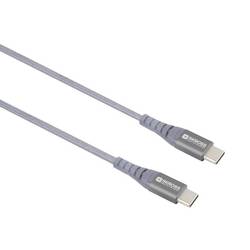 Skross USB kabel USB 2.0 USB-C ® zástrčka, USB-C ® zástrčka 1.20 m vesmírná šedá kulatý, flexibilní provedení, látkový potah SKCA0017C-C120CN