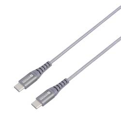 Skross USB kabel USB 2.0 USB-C ® zástrčka, USB-C ® zástrčka 1.20 m vesmírná šedá kulatý, flexibilní provedení, látkový potah SKCA0017C-C120CN