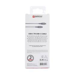 Skross USB kabel USB 2.0 USB-C ® zástrčka, USB-C ® zástrčka 1.20 m vesmírná šedá kulatý, flexibilní provedení, látkový potah SKCA0017C-C120CN