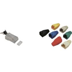 TRU COMPONENTS 1582636, RJ45 příslušenství, ochranná průchodka proti zlomu, šedá, 1 ks