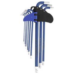 WorkPro vnější šestihran, Kulová hlavice sada šroubováků 1.5 mm, 2 mm, 2.5 mm, 3 mm, 4 mm, 5 mm, 6 mm, 8 mm, 10 mm 1.5 mm, 2 mm, 2.5 mm, 3 mm, 4 mm, 5 mm, 6