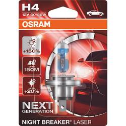 Osram Automotive 64193NL-1BL halogenová autožárovka Night Breaker® Laser Next Generation H4 60/55 W 12 V