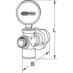 KS Tools 902.1005 Manometr