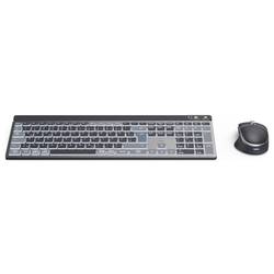 Hama WKM-750 Bluetooth® sada klávesnice a myše německá, QWERTZ černá
