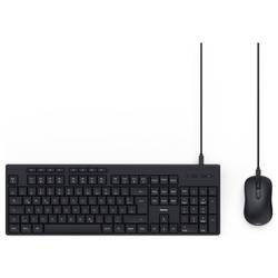 Hama CKM-200 kabelový sada klávesnice a myše německá, QWERTZ černá