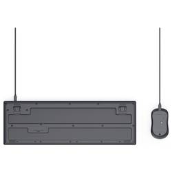 Hama CKM-200 kabelový sada klávesnice a myše německá, QWERTZ černá