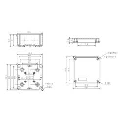 TRU COMPONENTS TC-RA 100x100x70 TC-10239040 instalační rozvodnice plast ABS bílá 1 ks