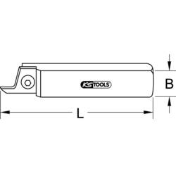 KS Tools 222.5105 Hřídel řezného kotouče pro upichovací nástroj