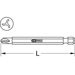 KS Tools 911.7519 9117519 Tri Wing bit Pohon (šroubovák): 1/4 (6,3 mm) Typ zakončení: Tri-Wing 4 75 mm