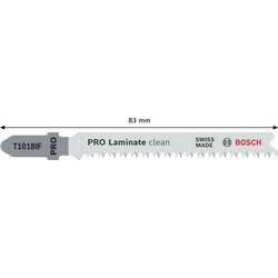 Bosch Accessories 2608655091 List přímočaré pily PRO lamináty T101BIF, 83 mm, 2 ks 2 ks