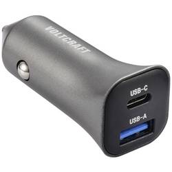 VOLTCRAFT CPS-38W/ 2 VC-RA381 USB nabíječka, 1x USB A , 1x USB-C®, 38 W, stříbrnočerná