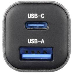 VOLTCRAFT CPS-38W/ 2 VC-RA381 USB nabíječka, 1x USB A , 1x USB-C®, 38 W, stříbrnočerná