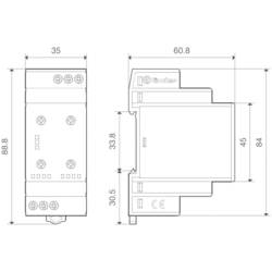 monitorovací relé Finder 70.31.8.400.2022 70.31.8.400.2022, 400 V/AC, 6 A, 1 ks