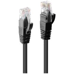 LINDY 48084 RJ45 síťové kabely, propojovací kabely CAT 6 U/UTP 20.00 m černá s ochranou, S průchodkou chránící proti zlomení 1 ks