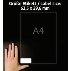 Avery-Zweckform L4737REV-25 univerzální etikety 63.5 x 29.6 mm papír bílá 810 ks přemístitelné inkoustová tiskárna, laserová tiskárna, barevná laserová