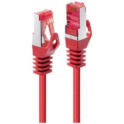LINDY 47361 RJ45 síťové kabely, propojovací kabely CAT 6 S/FTP 0.50 m červená pozlacené kontakty 1 ks