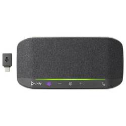 HP Inc. HP - Poly Sync 10-M - Freisprechtelefon - kabelgebunden konferenční telefon tlumení šumu, Vhodné např. pro Microsoft Teams, Zoom, handsfree černá,