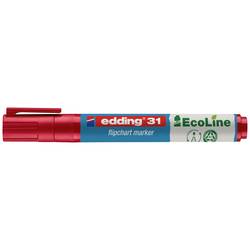 Edding 4-31002 popisovač na flipcharty 31 EcoLine kulatý hrot 1.5 - 3 mm červená 1 ks
