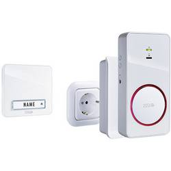 m-e modern-electronics 41152 bezdrátový gong kompletní sada osvětlený