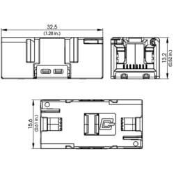 Telegärtner 100007533, RJ45 konektor, spojka, rovná, počet pólů: 8P8C, stříbrná (metalíza), 1 ks