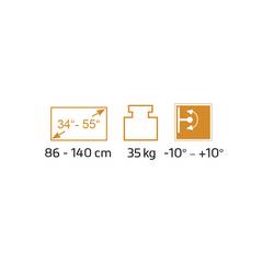 My Wall HP121L držák monitoru 86,4 cm (34) - 139,7 cm (55) naklápěcí, nastavitelná výška