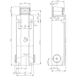 Siemens 3SE53120SD11 3SE5312-0SD11 bezpečnostní polohový spínač 230 V 6 A IP66, IP67 1 ks