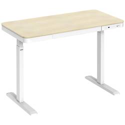 SpeaKa Professional psací stůl pro práci vsedě i ve stoje elektricky výškově nastavitelné Rozsah výšky: 72 do 1.2 m (š x h) 118 cm x 60 cm bílá, dřevo (světlé)