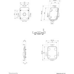 Neomounts WL15-625BL1 držák tabletu na zeď Univerzální 20,1 cm (7,9) - 27,9 cm (11)