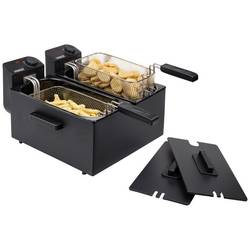 Princess 183028 dvojitá fritéza se studenou zónou 6 l 2x 1800 W černá