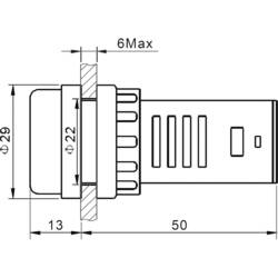 TRU COMPONENTS 140429 vícebarevná indikační LED červená, zelená 12 V/DC, 12 V/AC 20 mA