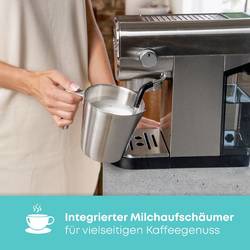Profi Cook PC-ES/KA 1265 inox Kávovar nerezová ocel připraví šálků najednou=2 s tryskou pro napěnění mléka