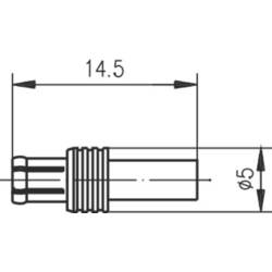 Telegärtner 100024979 100024979 MCX konektor zástrčka, rovná 50 Ω 1 ks Piece