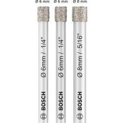 Bosch Accessories 2607011626 vrták do skla a obkladů 6 mm, 8 mm Celková délka 66 mm 1 sada