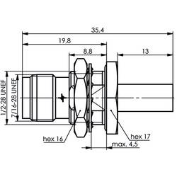 Telegärtner J01011R0012 100023810 TNC reverzní zástrčka zásuvka 1 ks