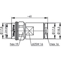 Telegärtner J01020A0149 100023923 N konektor zástrčka, rovná 50 Ω 1 ks