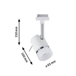 Paulmann Pipe svítidla do lištových systémů (230 V) URail GU10 10 W LED bílá, chrom
