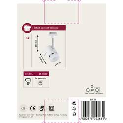Paulmann Pipe svítidla do lištových systémů (230 V) URail GU10 10 W LED bílá, chrom