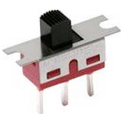 C & K Switches 1101M1S3WQE2 Slide Switch 1000 Series posuvný přepínač 120 V/AC, 28 V/DC 6 A 1x zap/zap 1 ks Bulk
