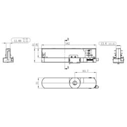 Deko Light 862182 D Line 3-Phasen-Adapter Multi-CC-Netzgerär vysokonapěť. komponent lištových systémů napájení 3fázové bílá