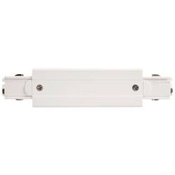 Deko Light 710042 D Line elektrischer Längsverbinder, Einspeisemöglichkeit links-rechts vysokonapěť. komponent lištových systémů napájecí kolejnice 3fázové bílá