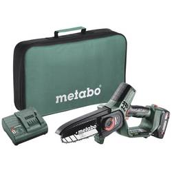 Metabo 600856500 akumulátor Akumulátorová prořezávací řetězová pila + akumulátor, vč. nabíječky délka čepele 150 mm